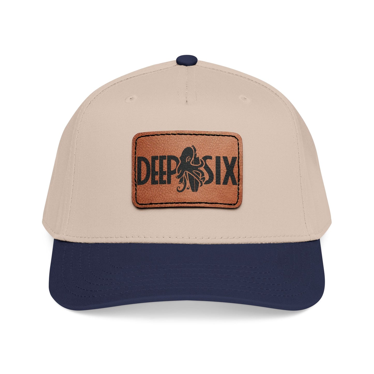Deep Six Hat with Leather Patch