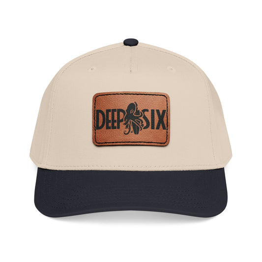 Deep Six Hat with Leather Patch