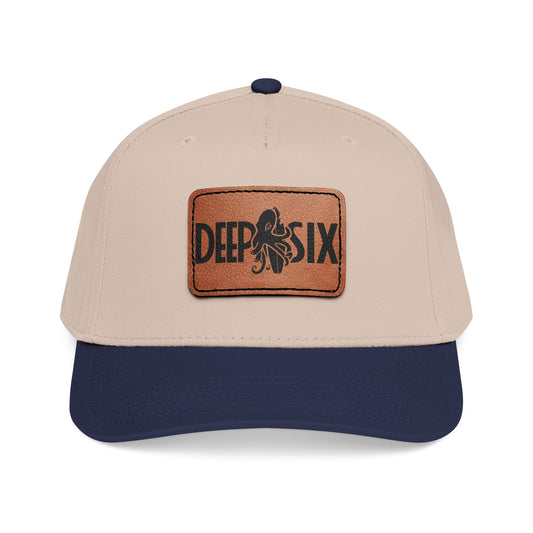 Deep Six Hat with Leather Patch